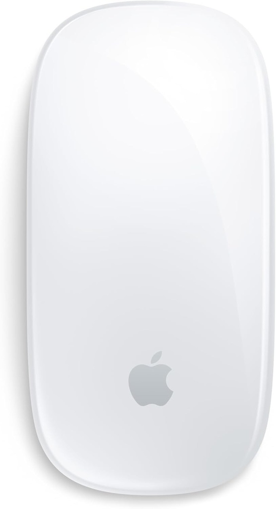 Apple Magic Mouse: Bluetooth, reincarcabil. Compatibil cu Mac sau iPad; suprafata alba, multi-touch (USB-C)
