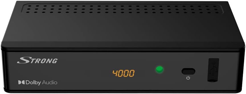 Decodor SRT8215 Full HD TNT puternic - DVB-T2 - Compatibil HEVC265 - HDMI, SCART, Înregistrare și întârziere USB, Dolby Digital Plus - Negru
