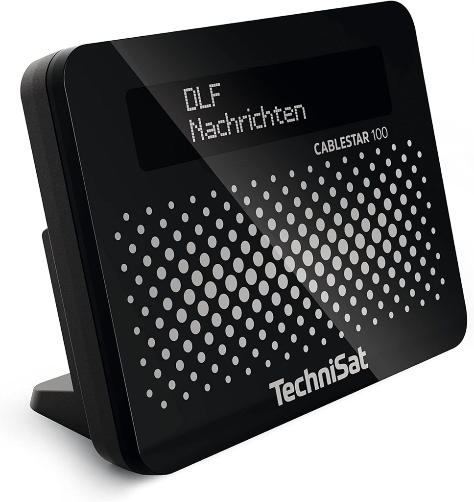 TechniSat CABLESTAR 100 - tuner radio DVB-C, radio prin cablu, radio pentru TV digital prin cablu de la Vodafone, Unitymedia, etc. (pentru upgradarea unui sistem muzical existent) negru