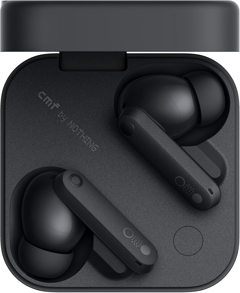 CMF by Nothing Buds Pro 2 – Căști wireless cu sunet HiFi, anulare inteligentă a zgomotului activ de 50 dB, 6 microfoane HD și efect audio spațial – gri închis
