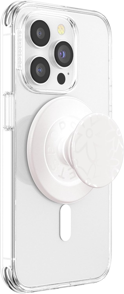 Maner PopSockets pentru telefon compatibil cu MagSafe, inel adaptor MagSafe inclus, suport pentru telefon, compatibil incarcare wireless, Horchata