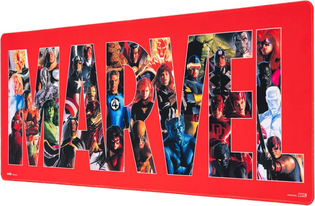 Grupo Erik Gaming Mouse Pad XXL Timeless Avengers Marvel - Gaming Mouse Pad XXL - Mouse Pad Gaming - Baza anti-alunecare, hidrofugă și margini întărite - Articole pentru fani Marvel
