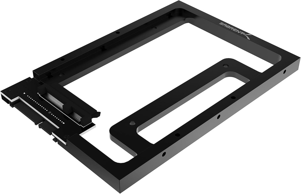 Cadru de montare al adaptorului pentru hard disk intern SABRENT de la 2,5" la 3,5", cadru de montare al adaptorului pentru hard disk, 2,5 SSD si SATA pe desktop si server de 3,5", suport pentru adaptor de montare SATA (BK-PCBS)