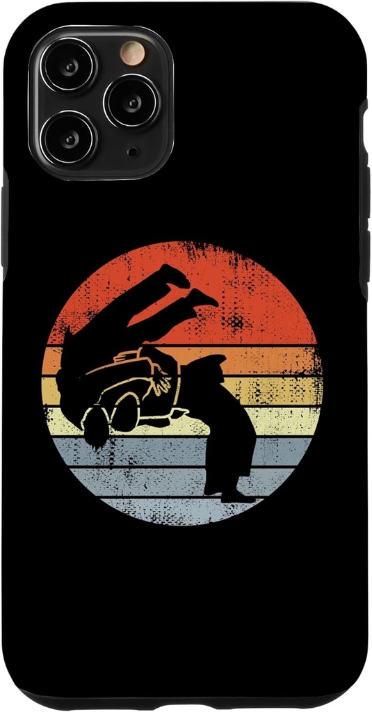 Husa pentru iPhone 11 Pro Judo Fighter Sketch Judoka Jiu-Jitsu