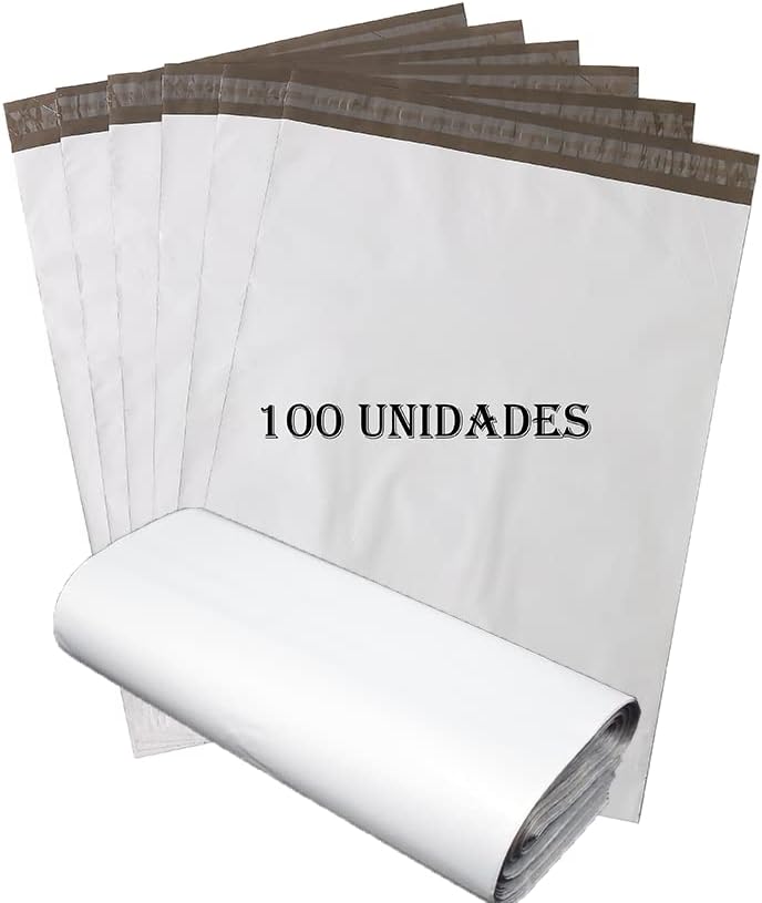 100 de bucăți plicuri de transport din plastic rezistente la apă și inviolabile pentru siguranța articolelor dvs., ambalaj pentru pachete de îmbrăcăminte, husă/pungă poștală (20cmX31cm)