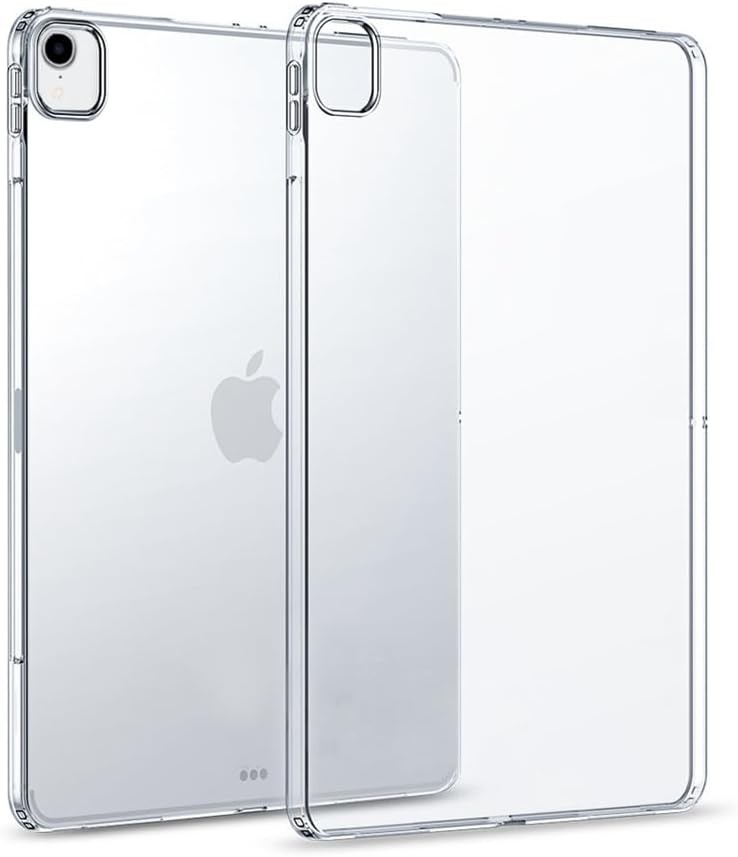 Husa transparenta Asgens iPad Pro 12,9 inchi 2018, husa subtire subtire din silicon moale TPU, rezistenta la socuri, pentru tableta pentru Apple iPad Pro 12,9 inchi 2018