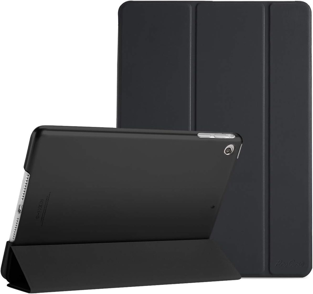 Husa ProCase pentru iPad Mini 1 2 3, A1432 A1454 A1455 A1489 A1490 A1491 A1599 A1600, Husa de protectie cu functie Stand si Auto Sleep/Wake pentru iPad Mini1/2/3-7.9"-Negru
