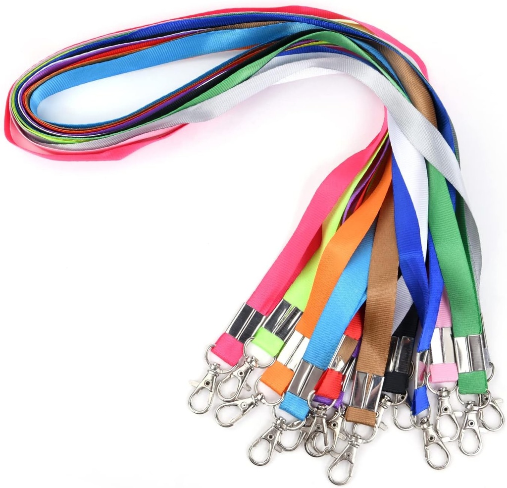 Snur Vicloon Strap, 14 bucati Colexy insigna cu snur, snur pentru insigna, snur din nailon, poate fi folosit pentru a tine chei, unitati flash USB, birou pentru carti de identitate