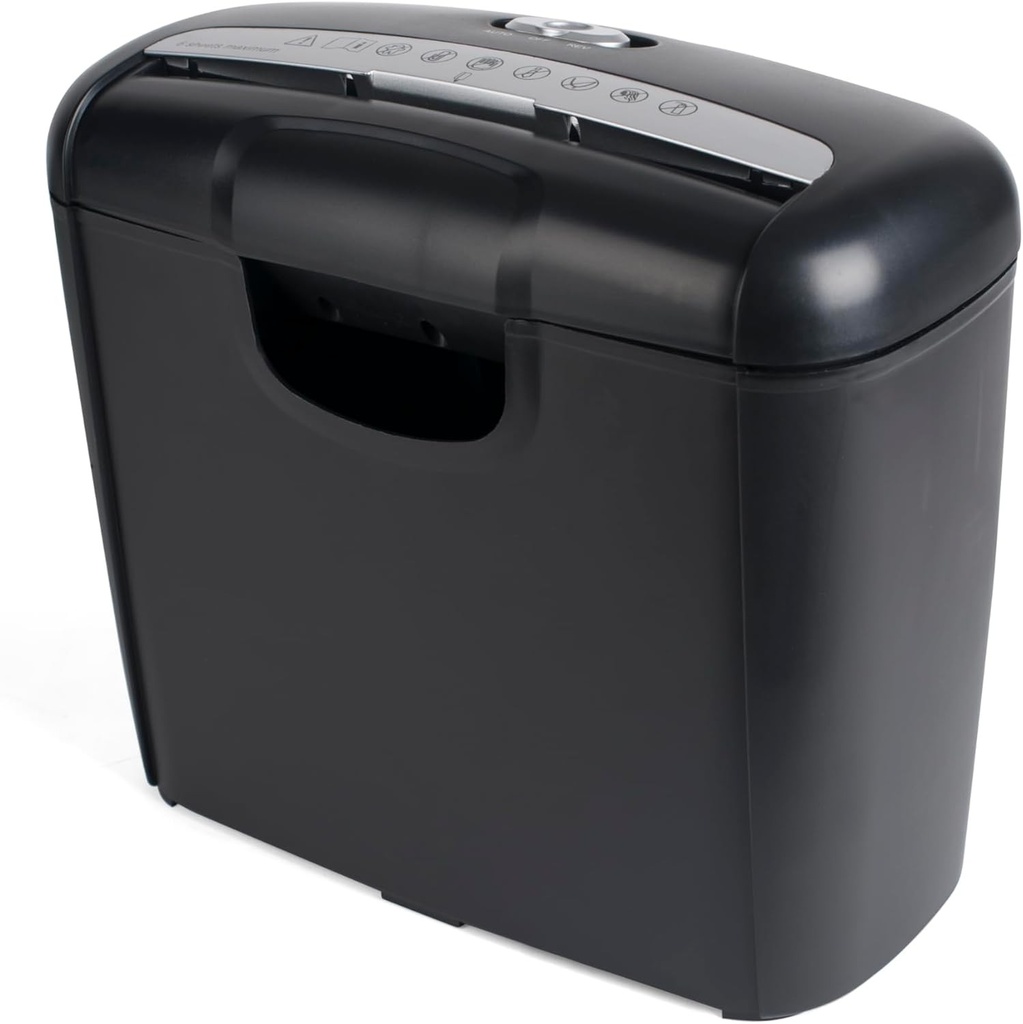 Tocator Pavo Premium - Pana la 6 foi - Taiat in banda - Tocator de carduri de credit cu cos de gunoi - 10L - Negru - 8038770