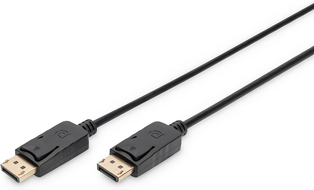 Cablu DisplayPort DIGITUS - Full-HD 1080p/60Hz - 15m - cu blocare - Compatibil cu PC, monitor, placa grafica pentru jocuri