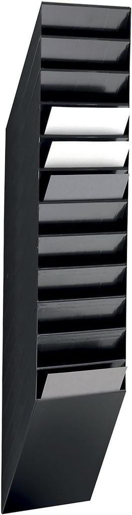 Set distribuitor de brosuri durabil Flexiboxx 12 A4, 1 set, negru, 1709763060