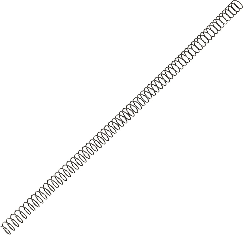 Fellowes Pachet de 100 de legaturi spiralate metalice, negre, 10 mm