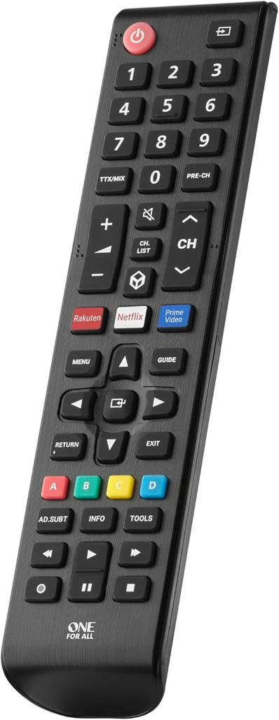 Telecomandă TV Samsung One for All - Funcționează cu toate televizoarele inteligente - Telecomandă ideală de înlocuire a televizorului - URC4910