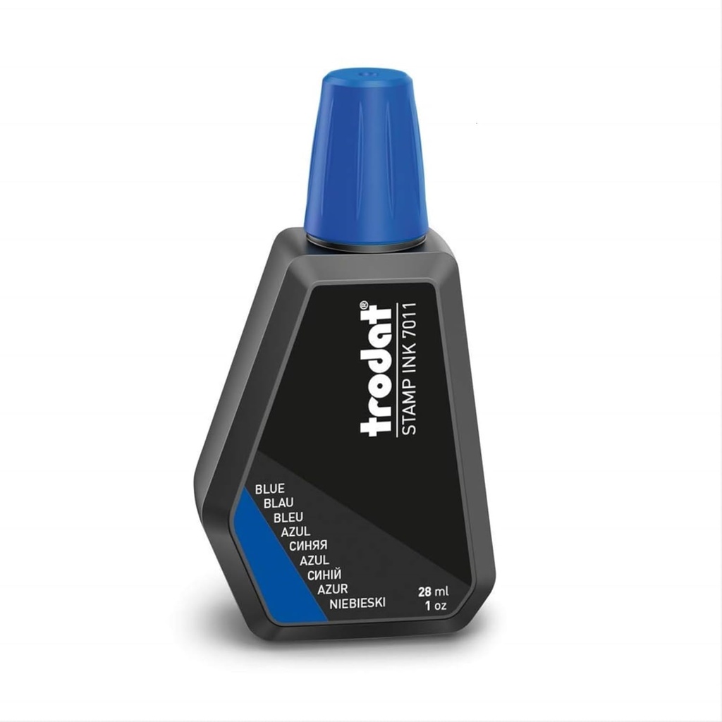 Cerneală pentru ștampile Trodat 7011, 28 ml, albastră