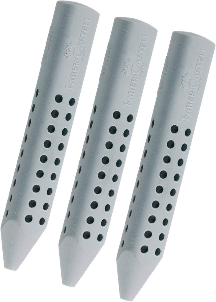 Grip pentru șters triunghiular Faber-Castell 2001 (3x gri), 187100, 187100 - Grip pentru șters triunghiular