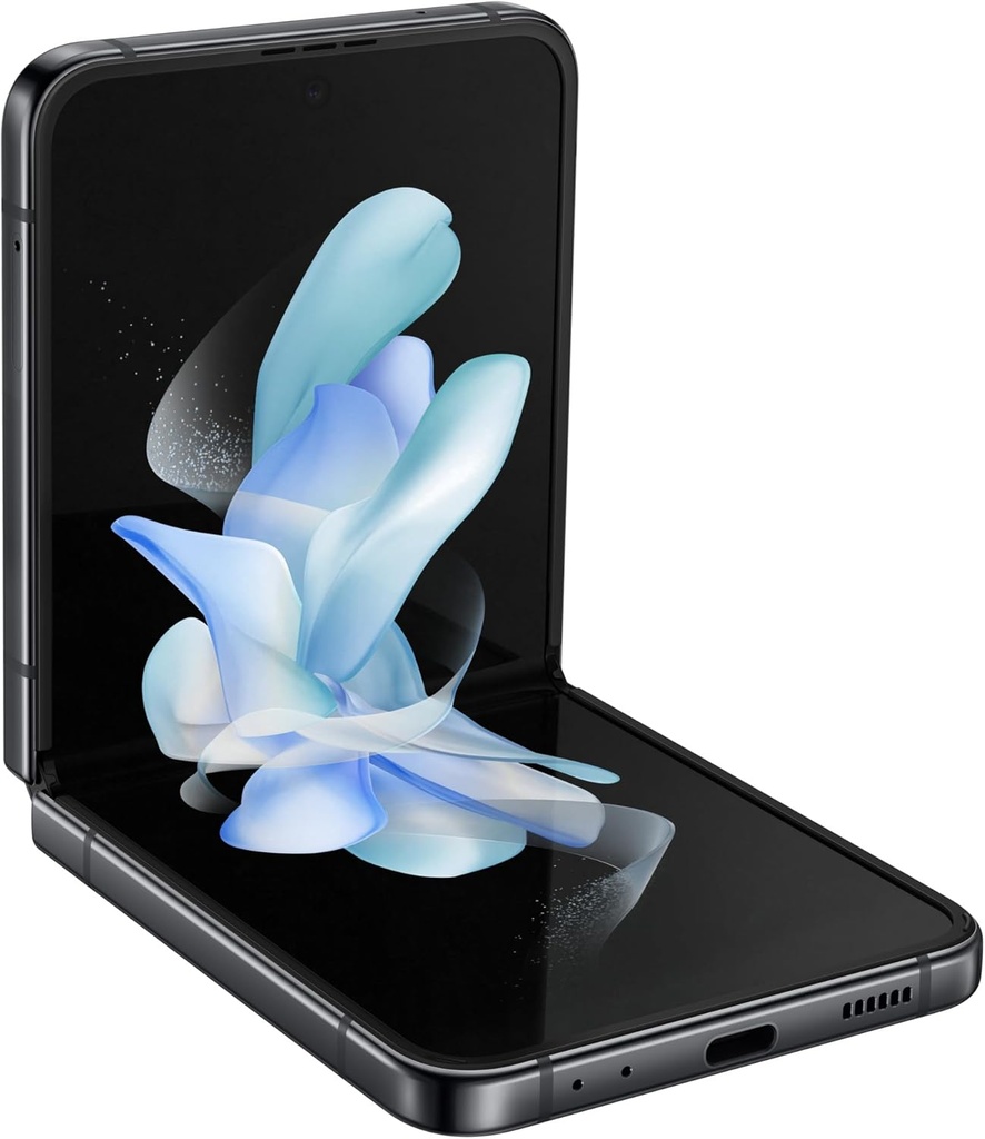 Smartphone deblocat SAMSUNG Galaxy Z Flip4, SM-F721BZAHEUE, 5G, Telefon pliabil Android Sim Free 256GB, Dynamic AMOLED 2X 6.7/Super AMOLED 1.9" 1.2 Display Grafit 2022 [Versiunea în Spaniolă]