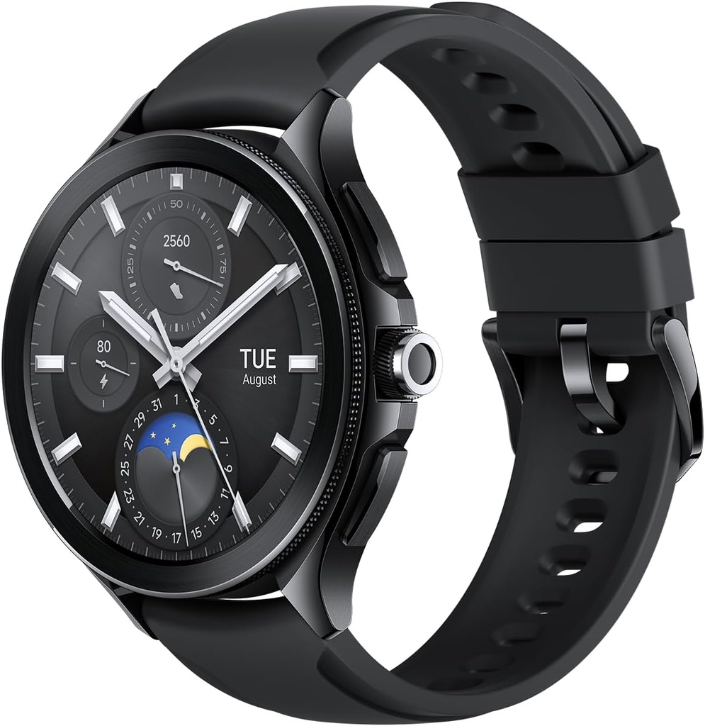 Xiaomi Watch 2 Pro - Husă neagră 4G LTE cu cauciuc fluor Correa Negra