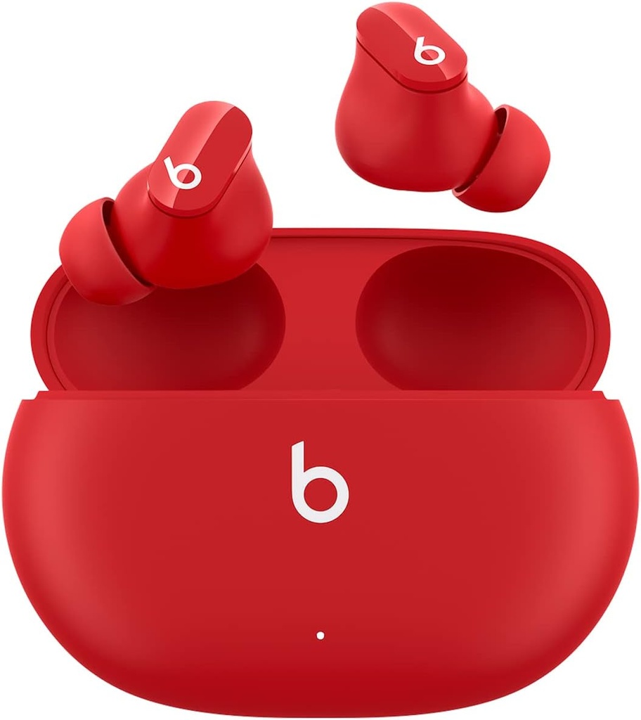 Beats Studio Buds – Căști intraauriculare cu anulare a zgomotului complet wireless – Căști Bluetooth rezistente la transpirație, compatibile cu Apple și Android – Roșu