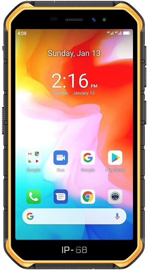 Ulefone Armor X7 Pro - Ecran HD+ de 5.0", 4000 mAh și 2 zile de viață a bateriei, IP68 + Certificare militară MIL-STD-810G, Cameră de 13 MP, Helio A20, 4 GB RAM + 32 GB stocare, Android 10, portocaliu