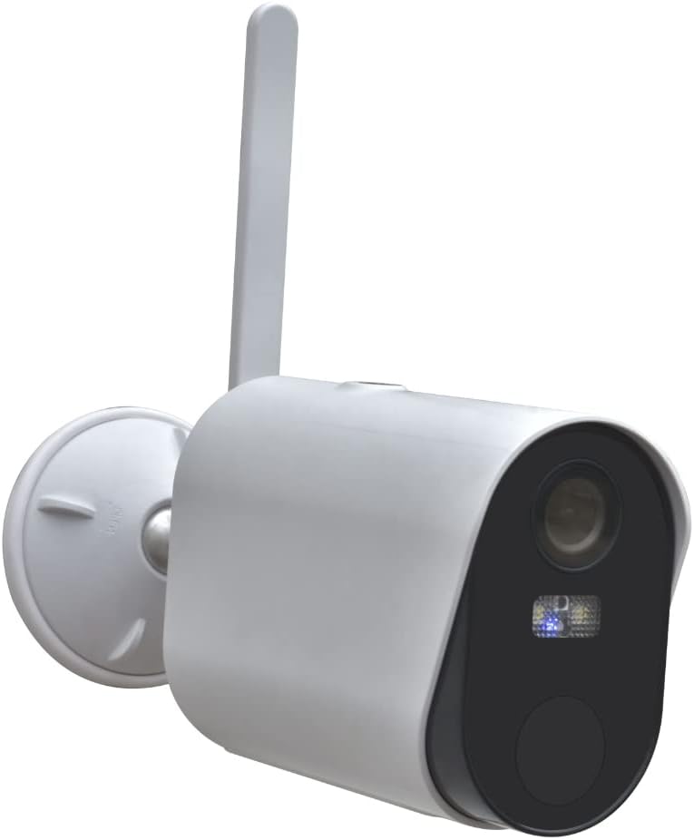 Daewoo - W502 Full HD Wireless WiFi INT/EXT Standalone Camera, Detection de mișcare, Color Night Vision, Sistem audio bidirecțional, Compatibil cu Amazon Alexa, Alb