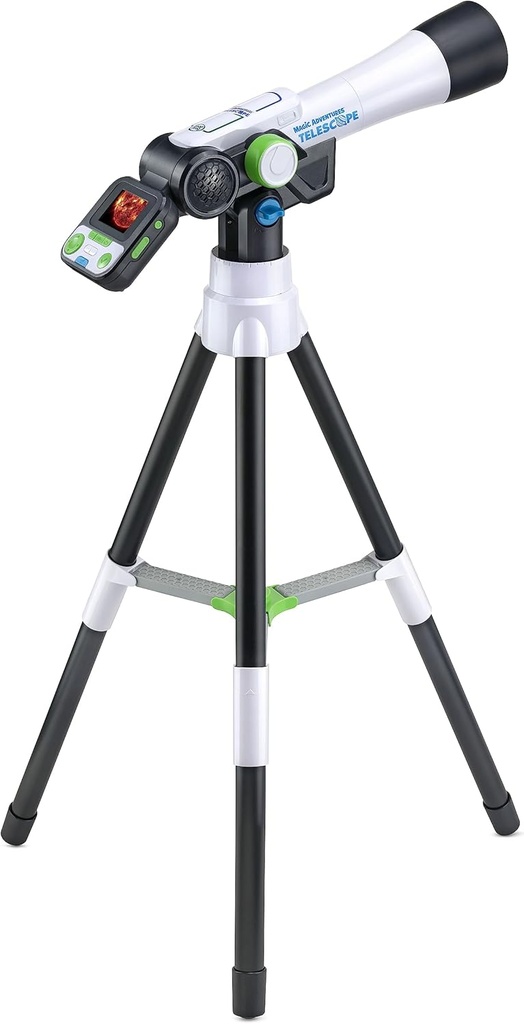 Leapfrog Magic Adventures - Telescop pentru copii pentru începători, jucărie astronomică pentru observarea stelelor, peste 100 de imagini și videoclipuri NASA, telescop real, trepied, cadou pentru copii