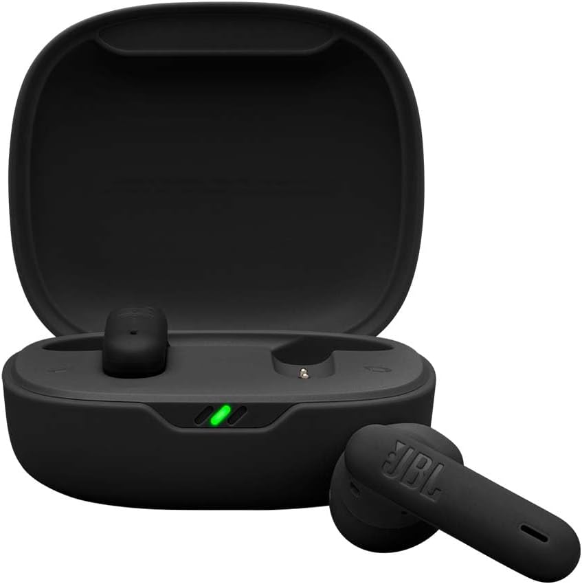JBL Wave Flex 2, căști adevărate fără fir, Bluetooth, până la 40 de ore de autonomie a bateriei, sunet bas pur, mediu inteligent, rezistent la apă și praf, conexiune în mai multe puncte, negru