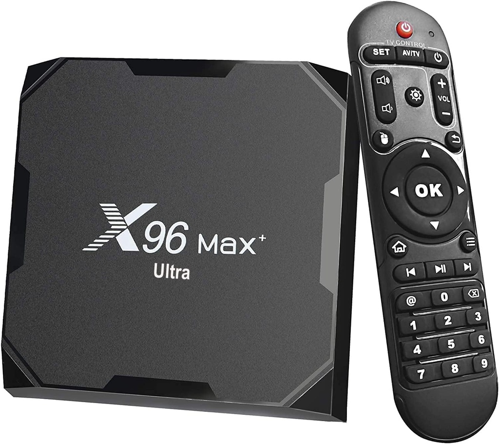 iflip TV Box Android 11 X96 Max Plus Ultra Amlogic S905X4 4GB 64GB 2.4G 5G Dual WiFi BT4.0 Soporte AV1 H.265 8K HDR Media Player