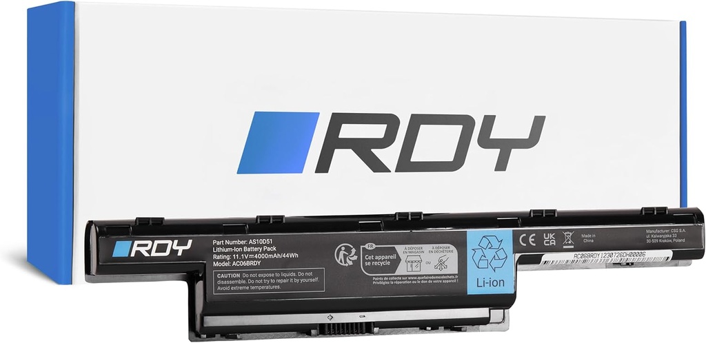Baterie RDY pentru laptop AS10D31 AS10D41 AS10D51 AS10D71 AS10D75 AS10D81 pentru Acer Aspire 5733 5750 5741 5741G 5742G 5750G E1-531 E1-531G E1-531G E1-531G E1-531G Capacitate:1-5710mAh)