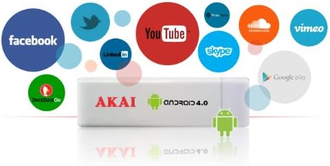 Akai AD02 - Adaptor Smart TV (HDMI, MicroSD) Alb