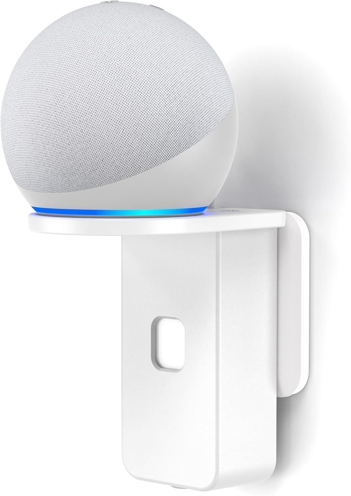 Suport de perete pentru Pop/Dot/Google Nest Mini - Suport Cozycase cu management integrat al cablurilor (alb)