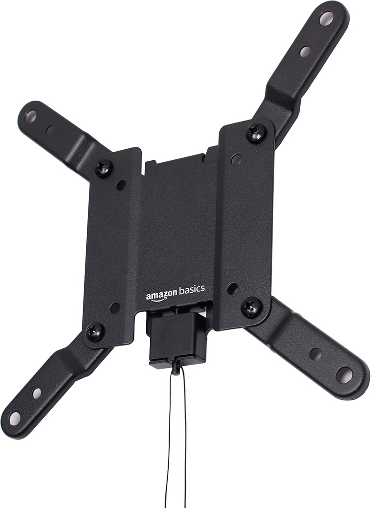 Suport fix de perete Amazon Basics pentru televizoare cu ecran plat de 12" până la 40" cu VESA 200 x 200 mm - negru