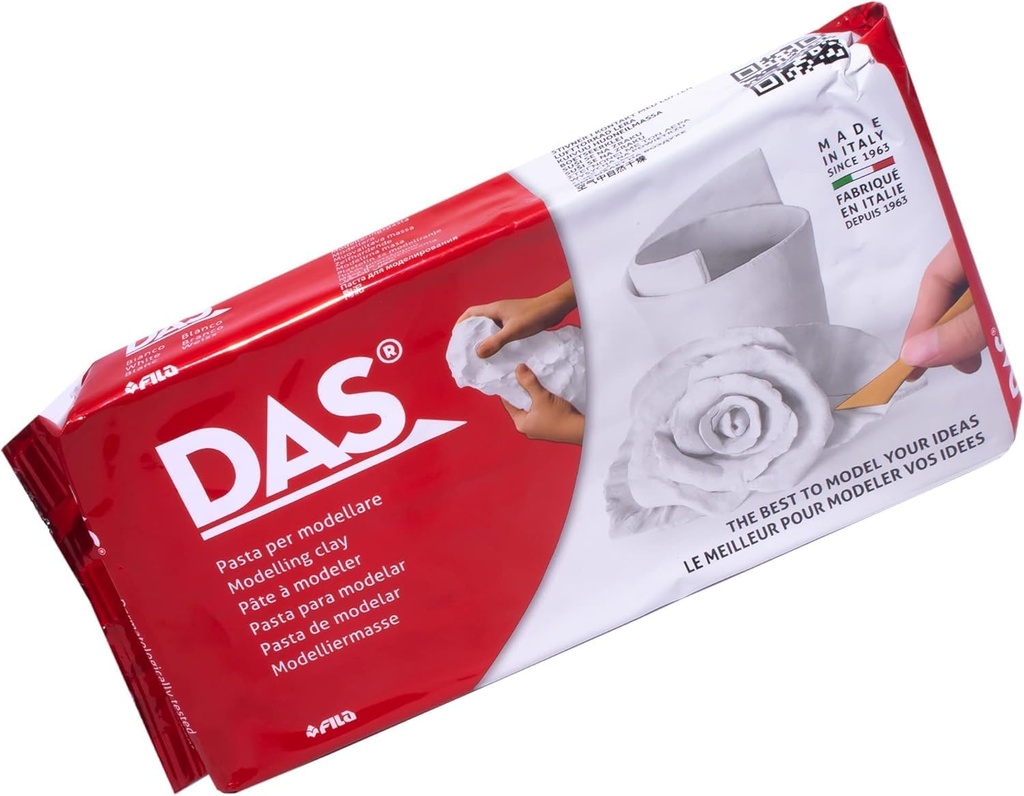 DAS, Pasta de modelare intaribila cu aer, 1 kg, Alb