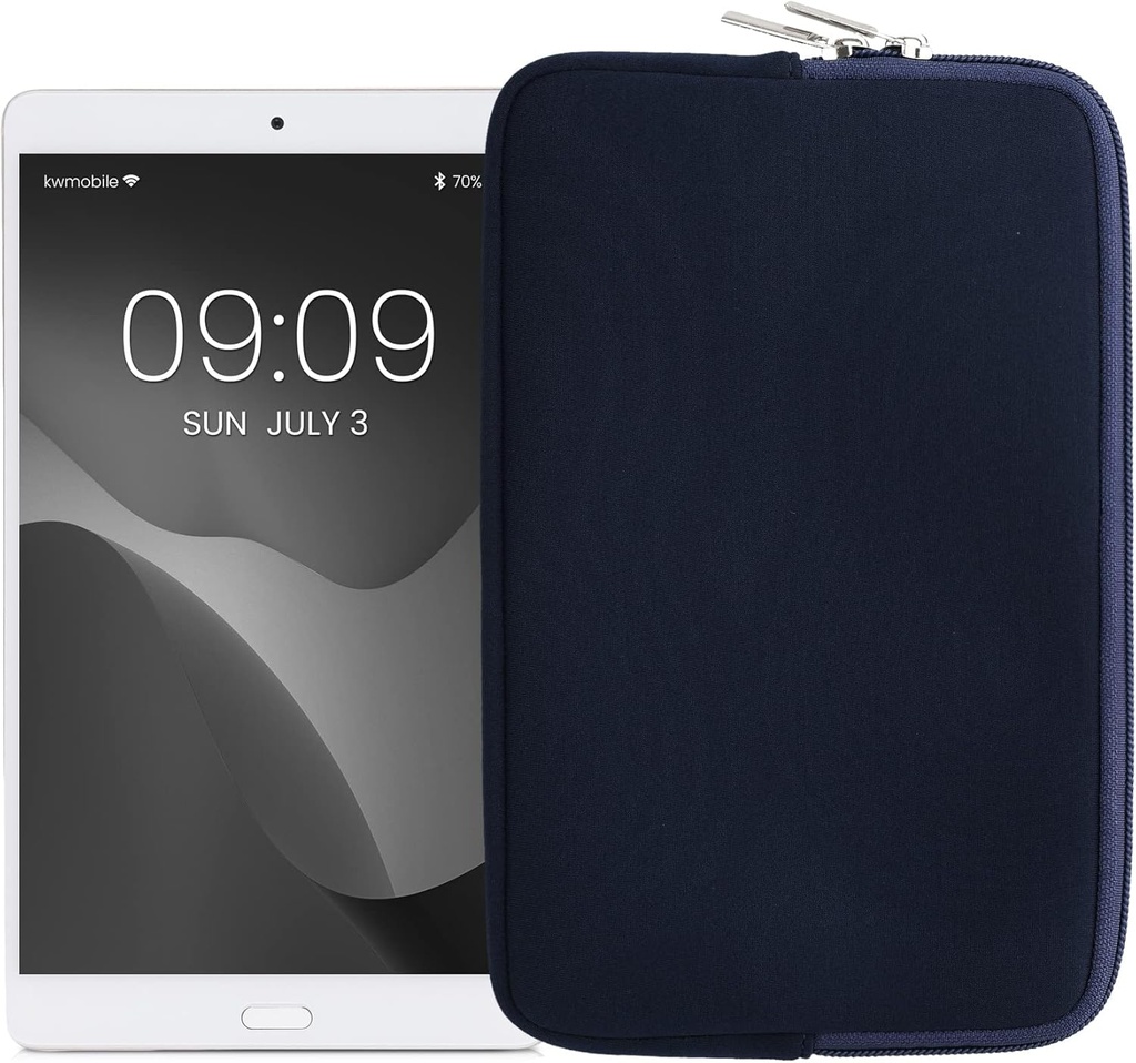 Husă pentru tabletă din neopren cu fermoar kwmobile - Husă de protecție universală pentru tablete de 8"-8,4" - Rezistent la apă