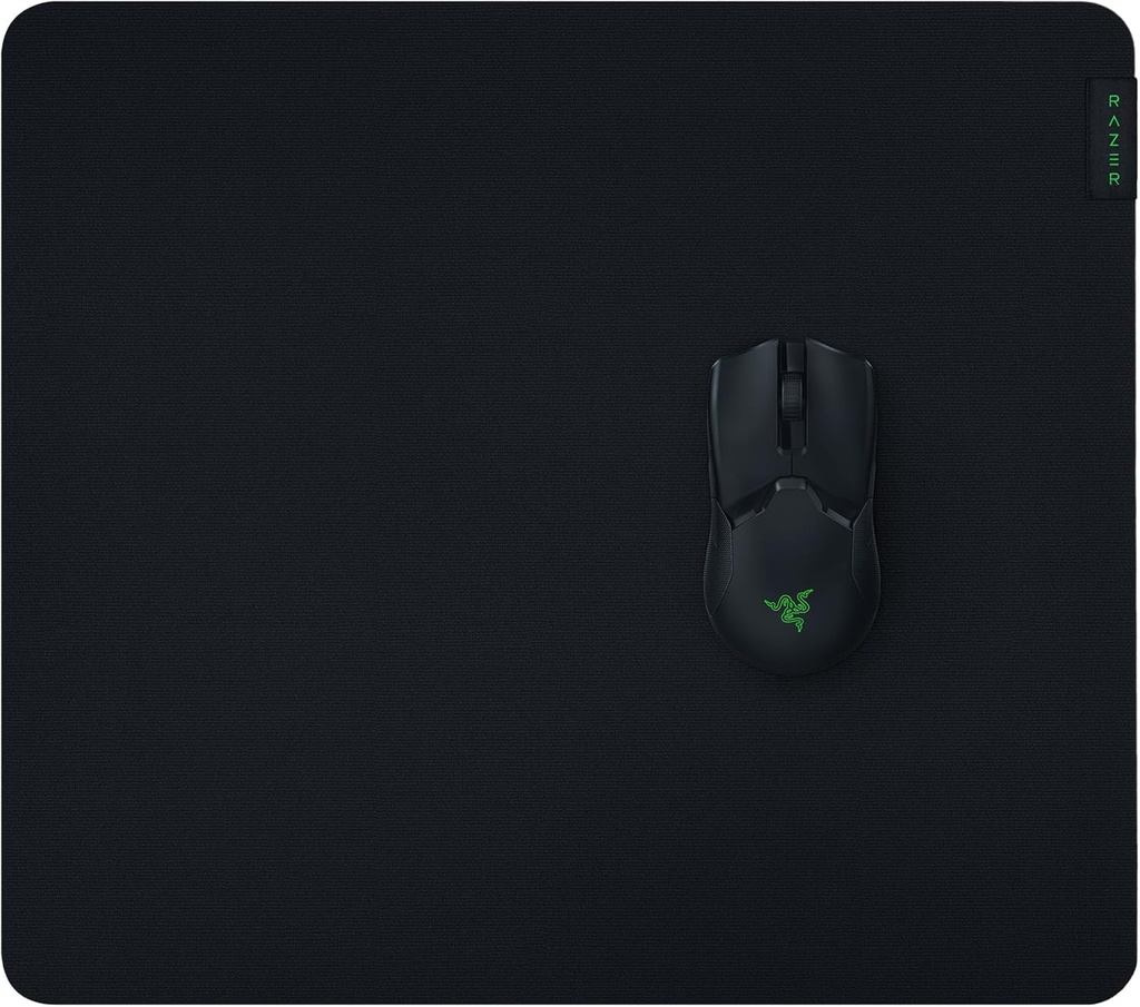 Razer Gigantus V2 Large - Mouse pad pentru gaming moale pentru stiluri de joc rapide și control optim (450 x 400 x 3 mm, țesătură din microfibră texturată, cauciuc antiderapant) Negru
