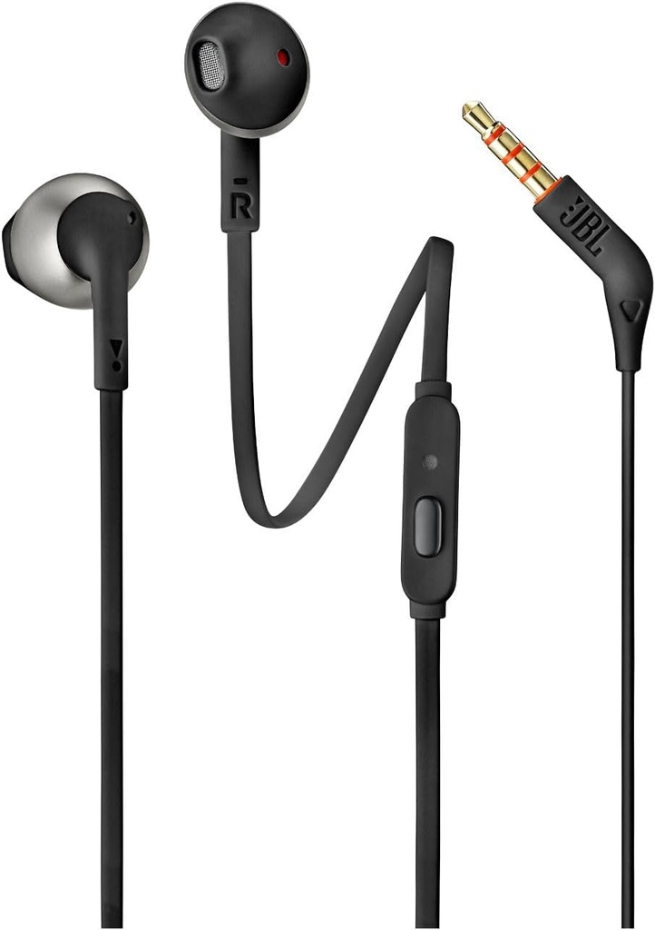 Căști JBL JBLT205BLK cu microfon negru
