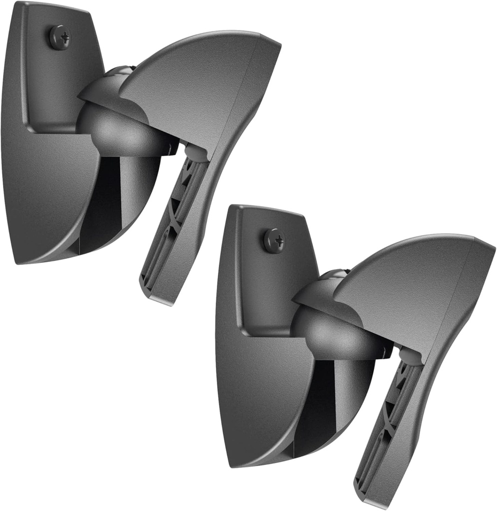 Suport de perete pentru difuzor universal Vogel's VLB 500, pivotează până la 180°, înclină până la 20°, pre-asamblat, max. 5 kg, negru (2X)
