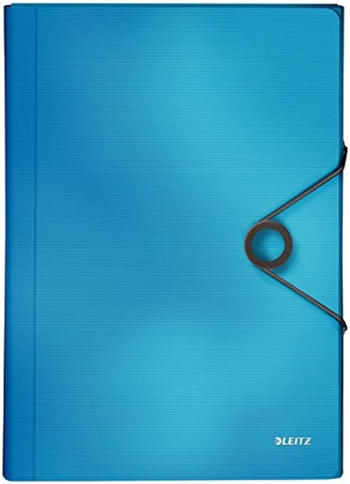 LEITZ 45791030 - Folie de acordeon SOLID PP cu 6 separatoare plus 1 DIN A4 extra lat albastru