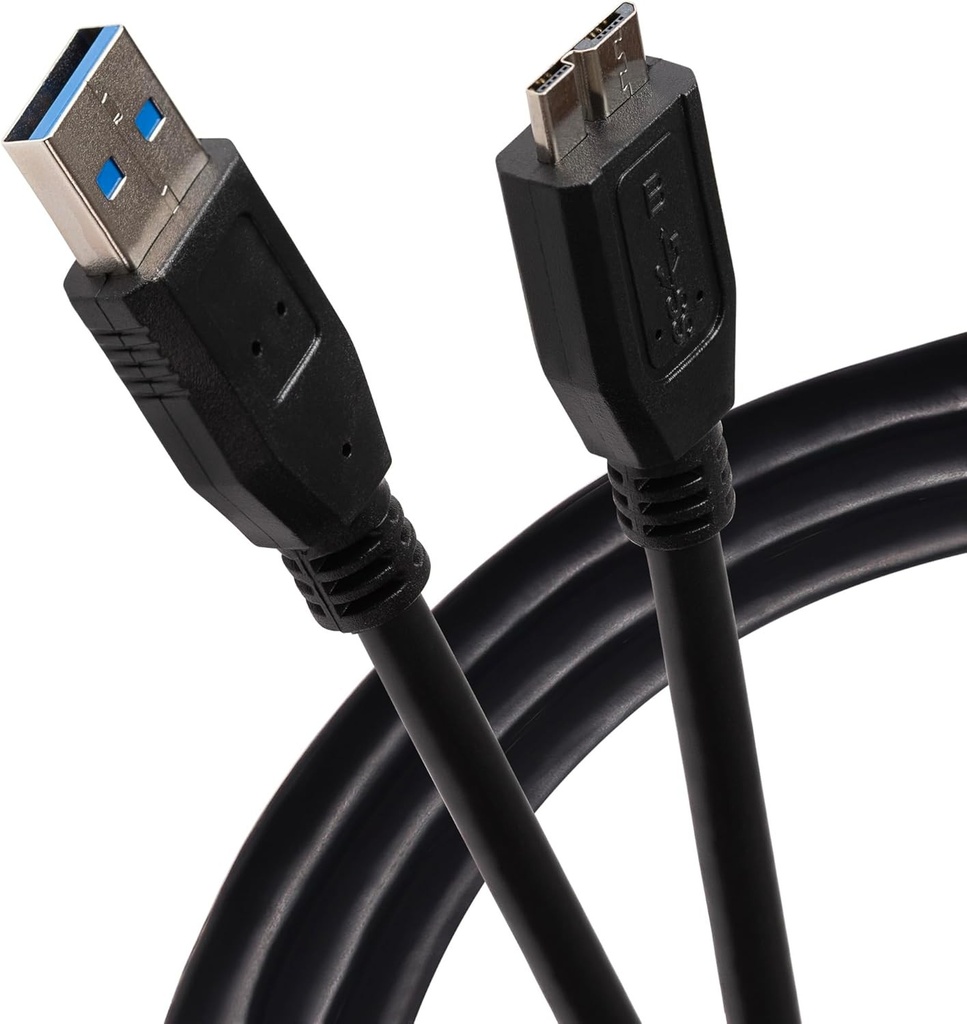 Cablu Maplin Premium USB A 3.0 Mascul la Micro USB B Mascul 3m Negru