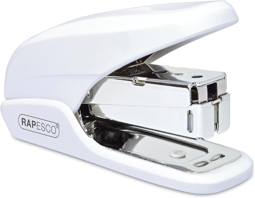 Capsator Rapesco 1310 X5-Mini cu mai puțin efort, capacitate 20 coli, alb