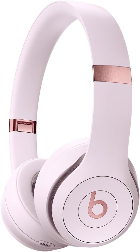 Beats Solo 4 – Căști supraear Bluetooth fără fir, compatibile Apple și Android, 50 de ore de viață a bateriei – roz deschis