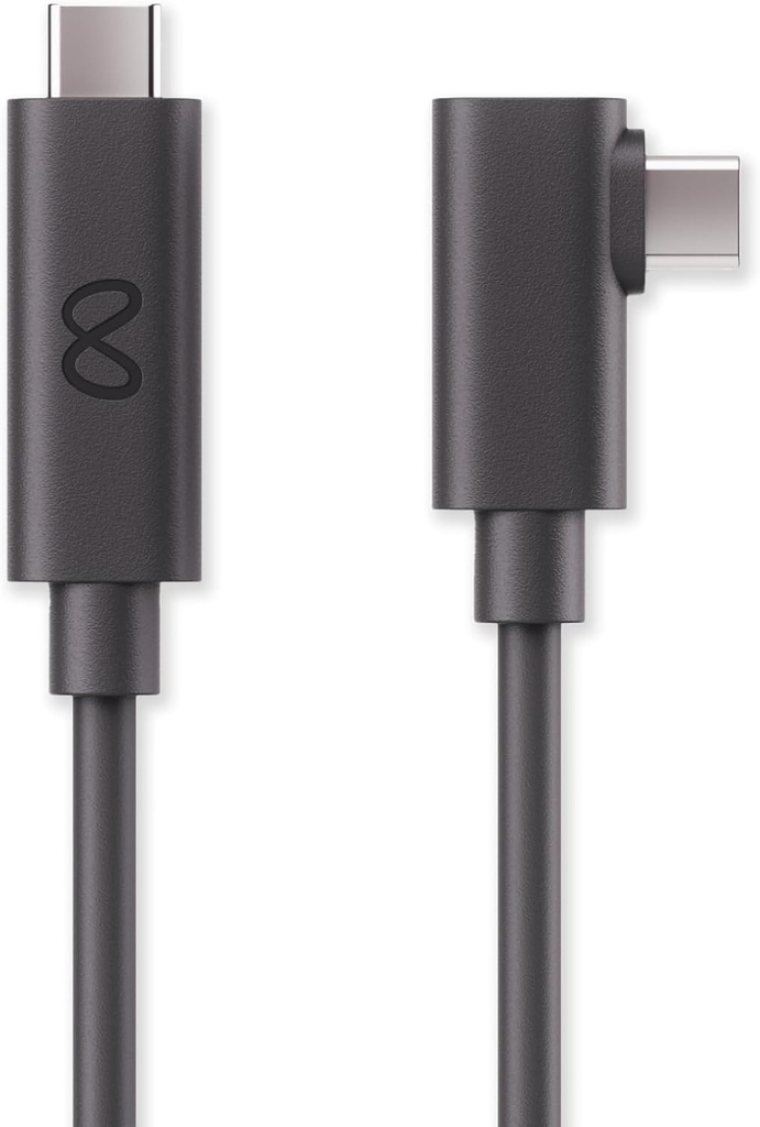 Cablu de legătură pentru Meta Quest – compatibil cu Meta Quest 3/3S/2/Pro – lungime de 5 metri – cablu de fibră optică de înaltă calitate – acces la jocuri VR pentru PC – lățime de bandă de până la 5 Gbit/s