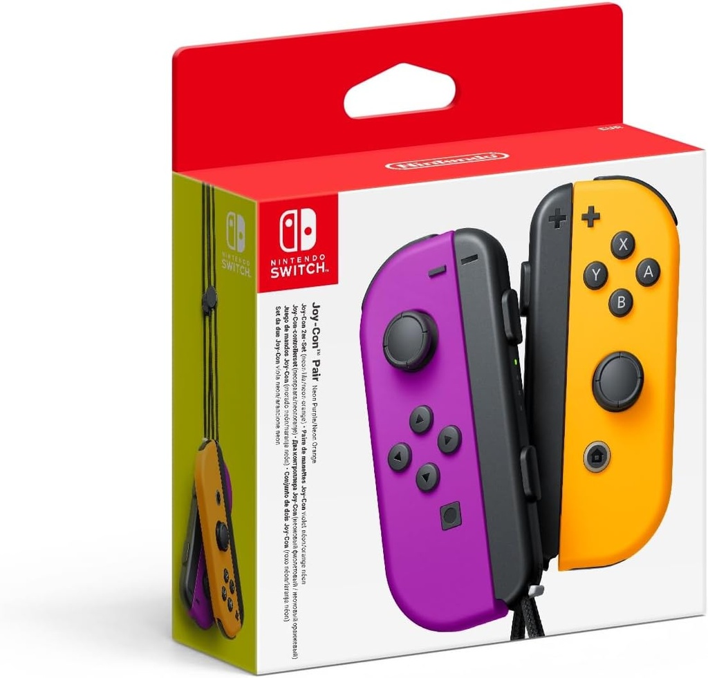 Nintendo pereche de controlere Joy-Con stânga neon violet/dreapta neon portocaliu [joc video]