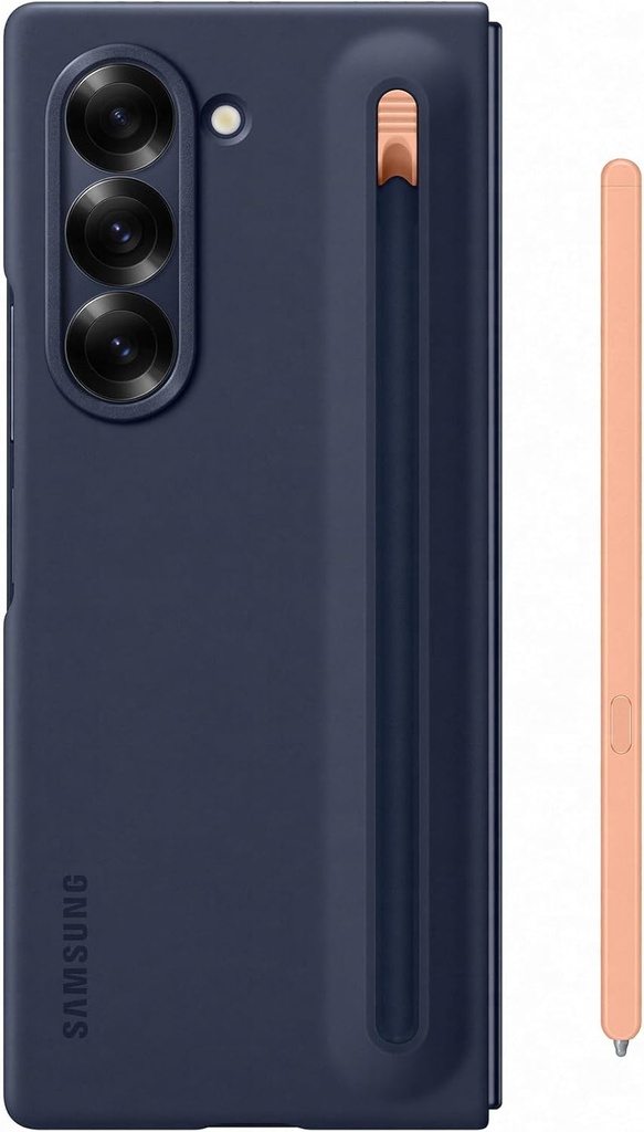 Husă Samsung S Pen EF-OF95P pentru Galaxy Z Fold6 | Husă pentru smartphone, husă pentru telefon mobil, inclusiv S Pen și vârfuri de înlocuire, husă de protecție, rezistentă la șocuri, bleumarin