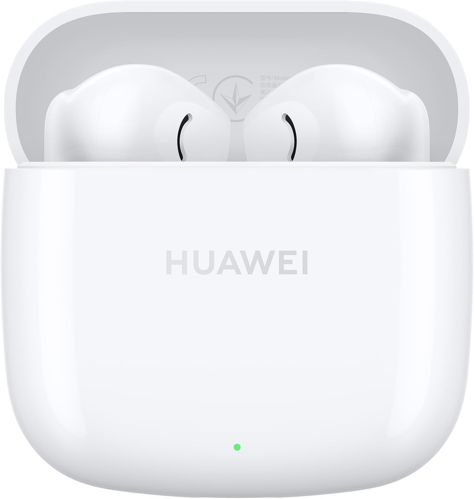 Casti Bluetooth fara fir HUAWEI FreeBuds SE 2, pana la 40 de ore de viata a bateriei, compacte si confortabile de tinut, IP54, incarcare rapida, cu iOS, Android si Windows, alb