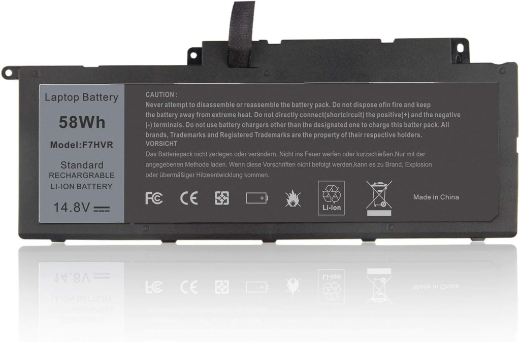 ARyee F7HVR Akku compatibil cu Dell Inspiron 15 7537 17 7000 7737 7746 Series F7HVR 062VNH G4YJM T2T3J (58 Wh 14,8 V)