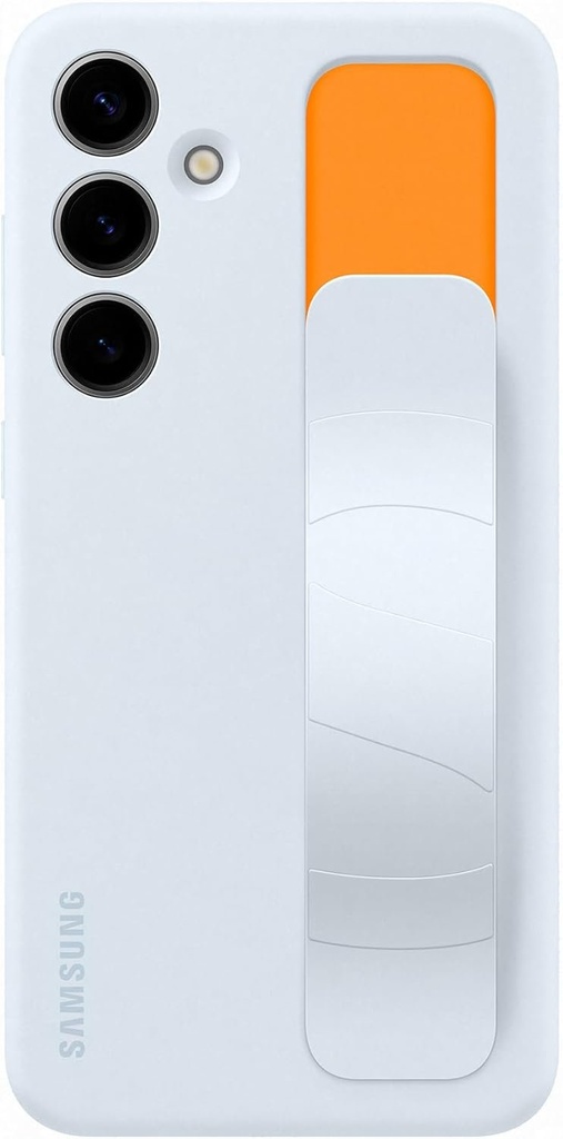 Husa de protectie Samsung Standing Grip EF-GS926 pentru smartphone Galaxy S24+ cu suport pentru degete, design subtire, albastru deschis