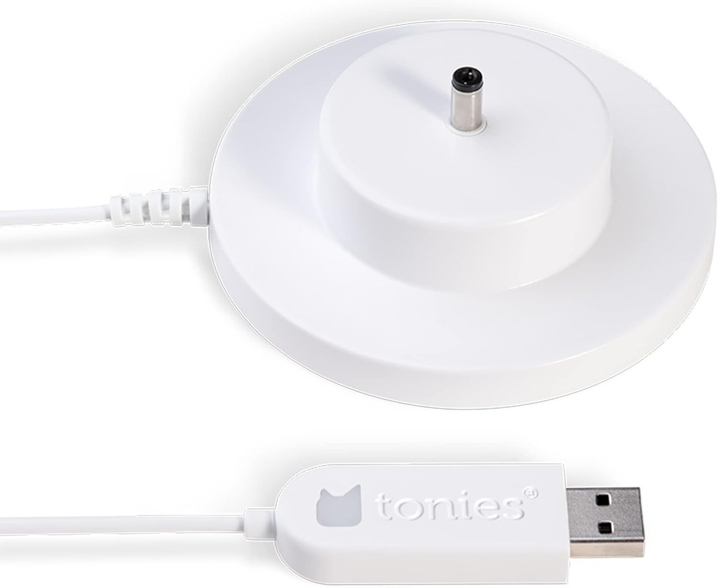 Statie de incarcare USB tonies pentru Toniebox, O incarcare din mers, Statie de incarcare USB Toniebox cu lumina LED in forma de cap