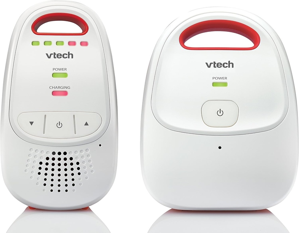 Monitor audio digital pentru bebelusi VTech BM1000, unitate pentru parinti cu baterie reincarcabila, raza lunga de actiune, transmisie digitala fara fir, monitor pentru bebelusi cu sunet clar, Plug & Play, indicator de sunet si alerte
