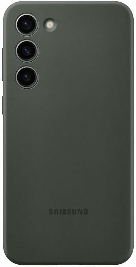 Husă din silicon pentru smartphone Samsung EF-PS916 pentru Galaxy S23+, husă pentru telefon mobil, silicon, rezistentă la zgârieturi, design subțire, kaki