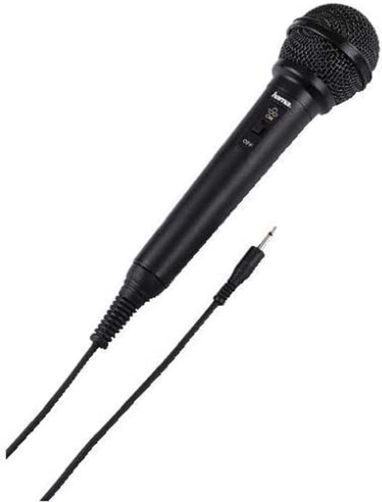 Microfon dinamic Hama DM 20 cu model polar cardioid, lungime cablu 2,5 m, negru